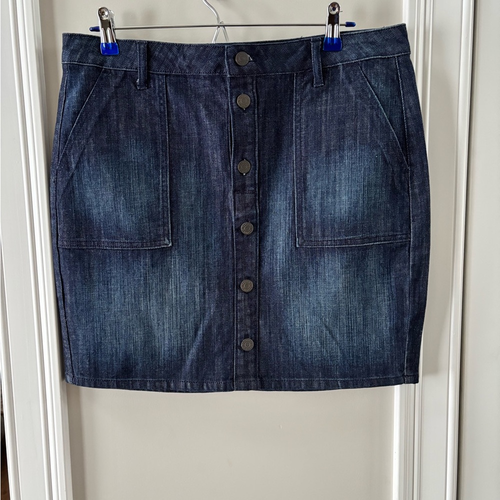 Banana Republic Dark Denim Mini Skirt